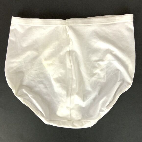 Hanes Collection High Cut Tummy Control Panties Womens 2XL White Firm Shaping - Picture 2 of 6